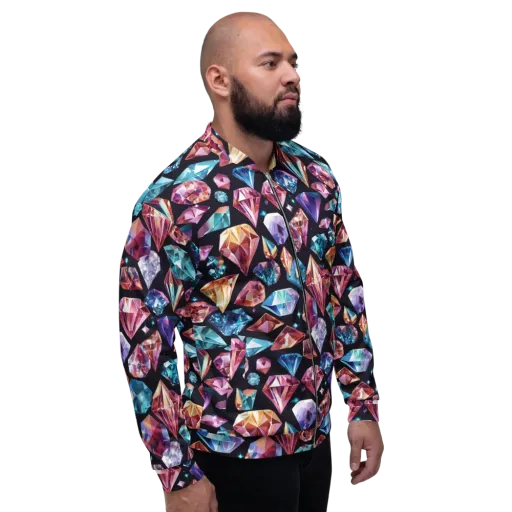Midnight Carats on a Bomber Jacket