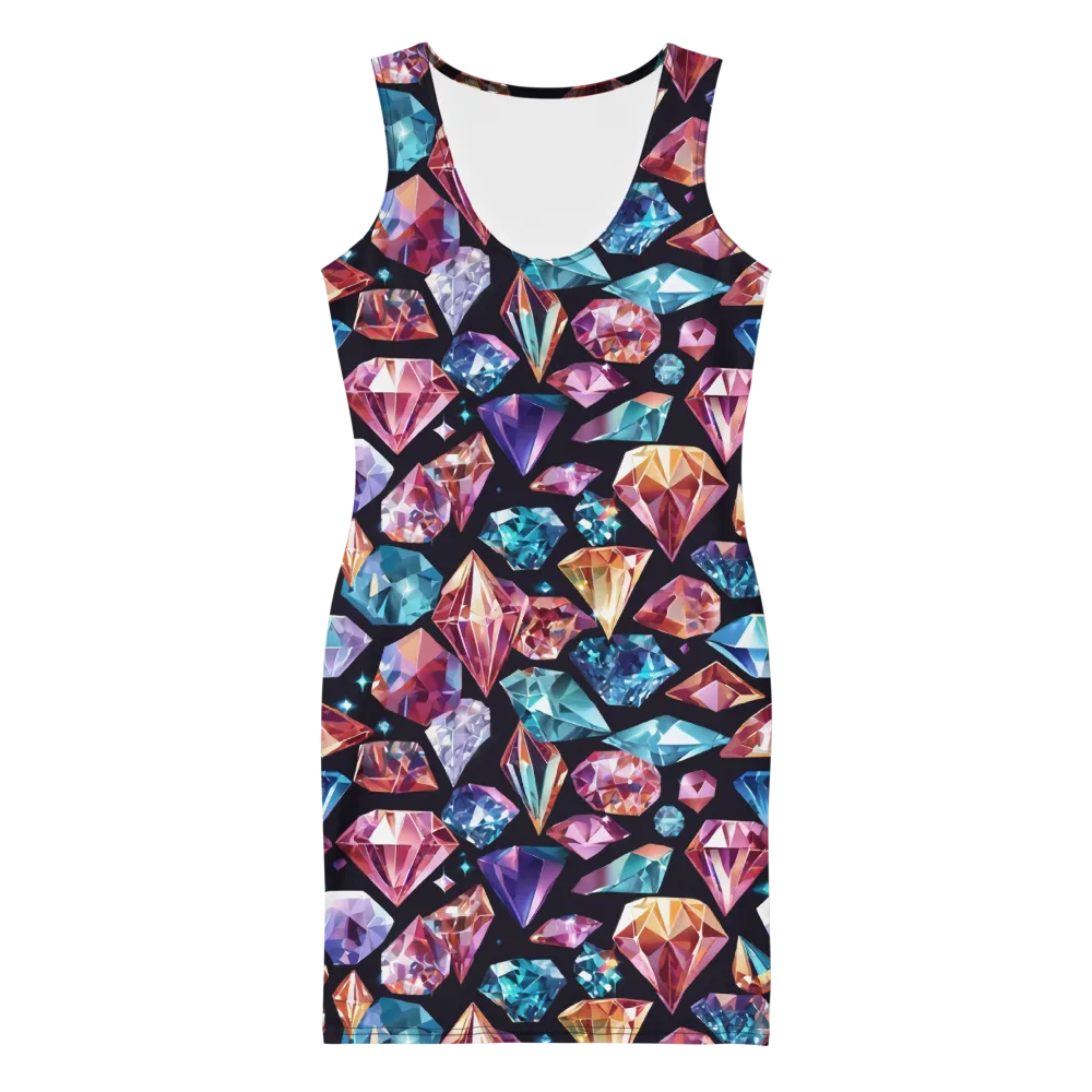 Midnight Carats on Bodycon Dress — Front
