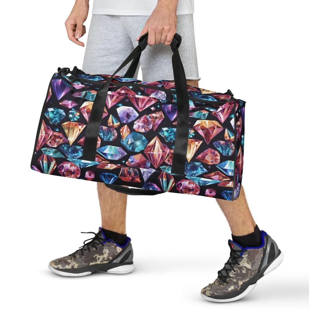 Midnight Carats on Duffle Bag — Front