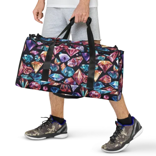 Midnight Carats on a Duffle Bag