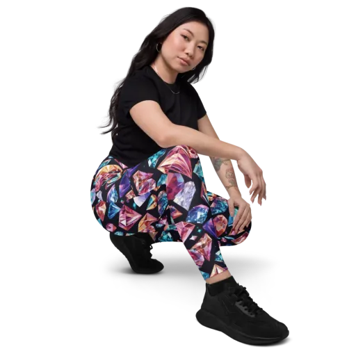 Midnight Carats on a Leggings with Pockets
