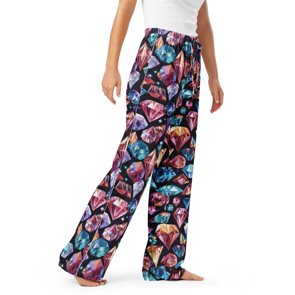 Midnight Carats on Women's Pajama Pants — Right Front