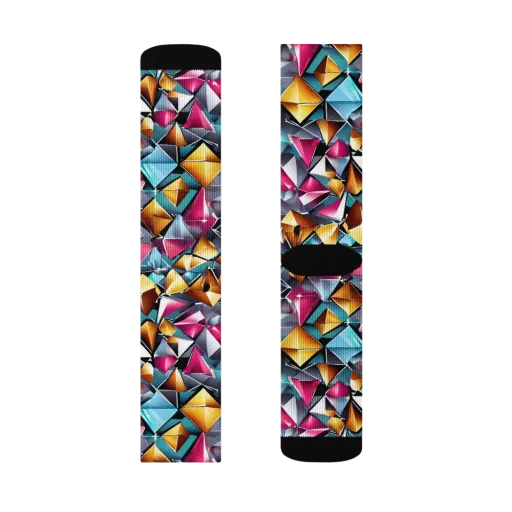 Neon Facet on a Socks