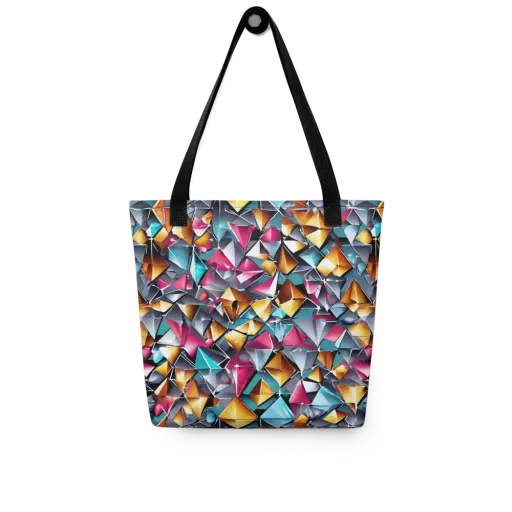 Neon Facet on a Tote Bag