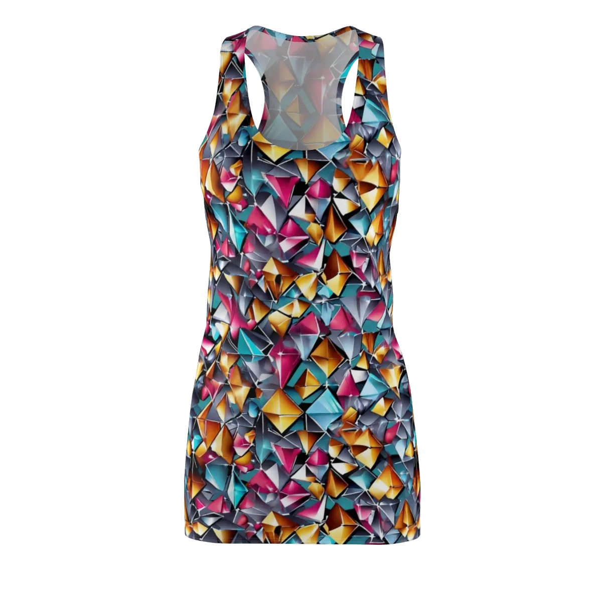 Neon Facet on Racerback Dress — Front