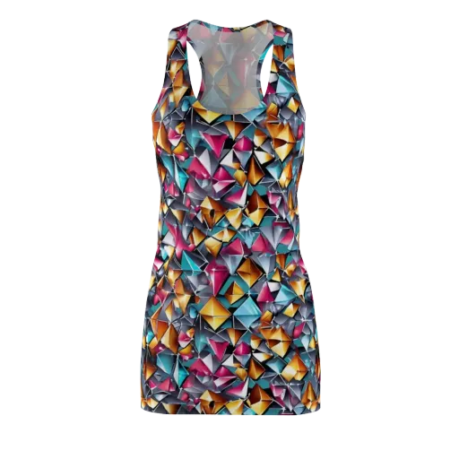 Neon Facet on a Racerback Dress