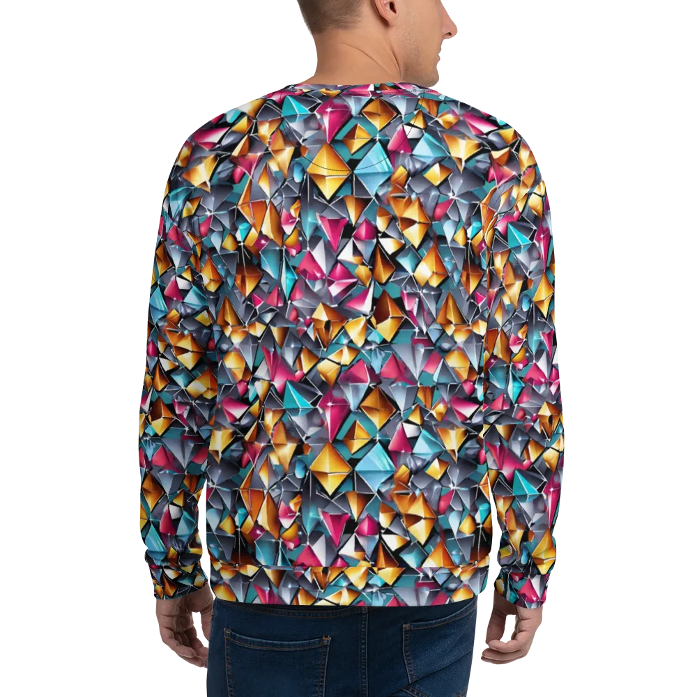 Neon Facet on Sweatshirt — Back