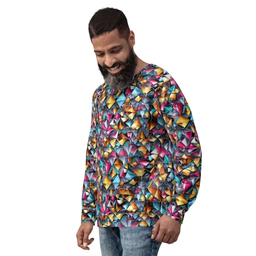 Neon Facet on a Sweatshirt
