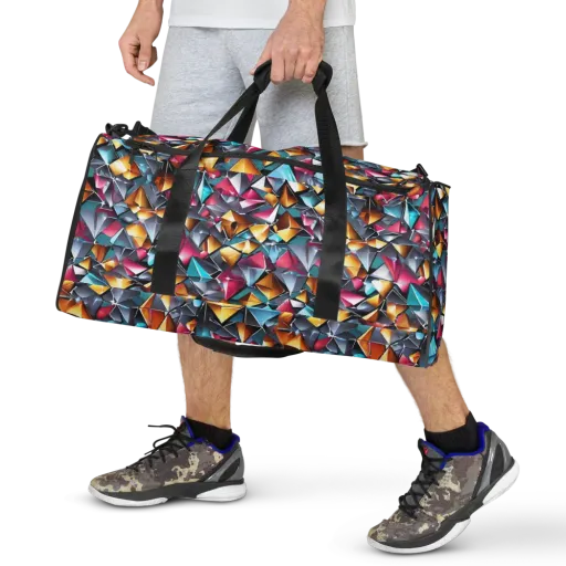 Neon Facet on a Duffle Bag