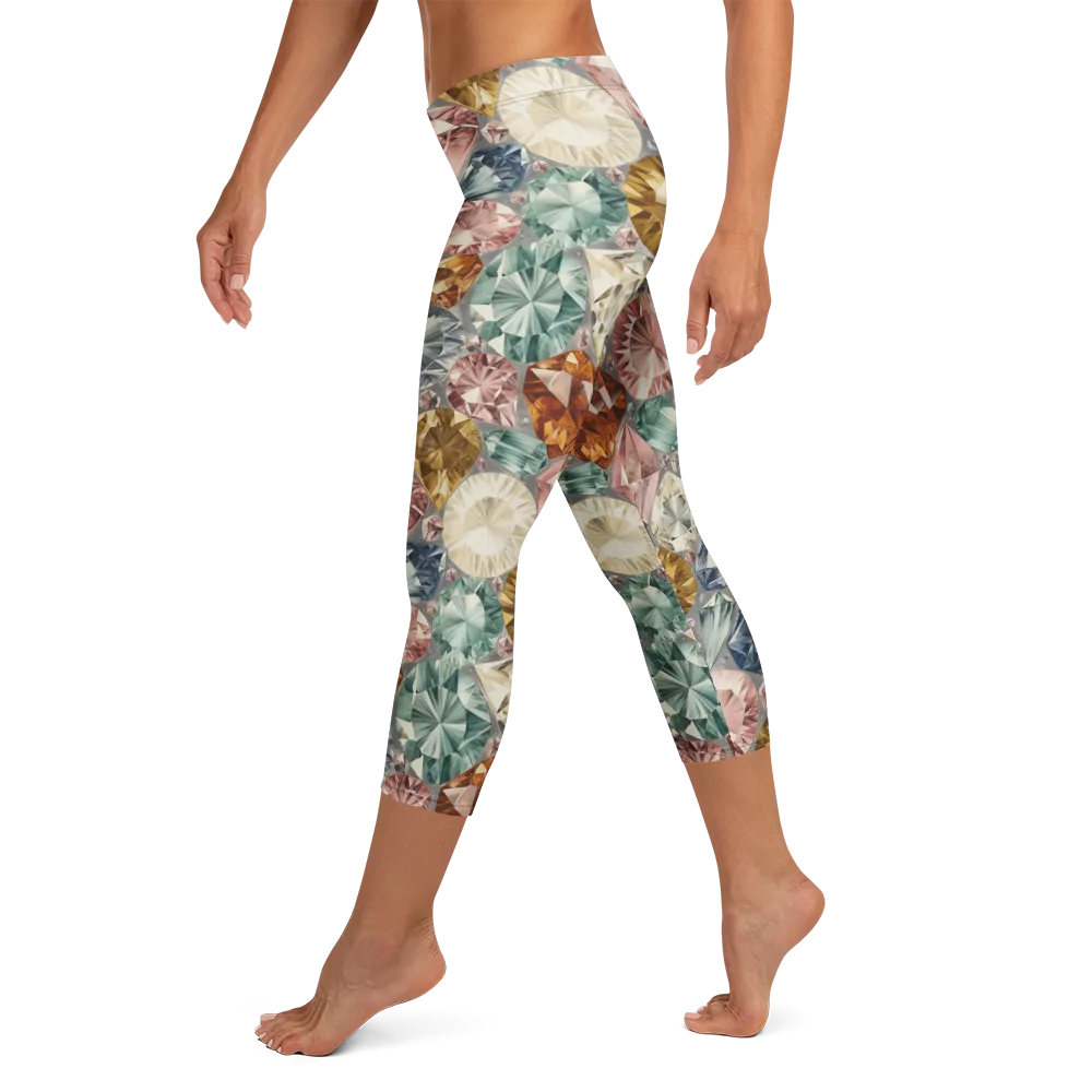 Prismatic Cache on Capri Leggings — Left