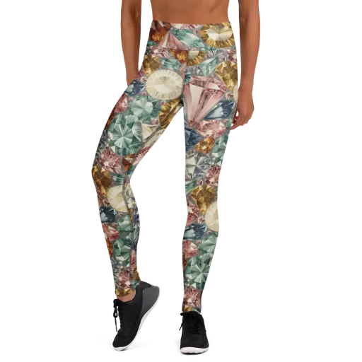 Prismatic Cache on a Yoga Leggings