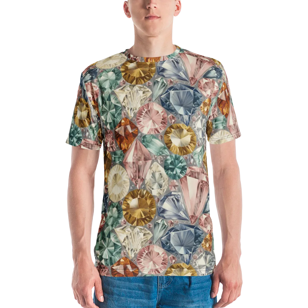 Prismatic Cache on Men's Crew Neck T-Shirt — Front