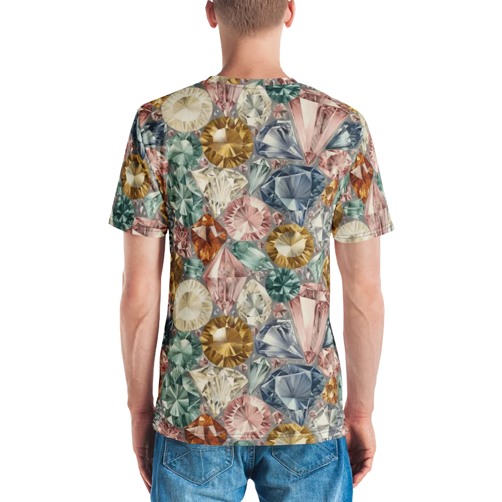 Prismatic Cache on Men's Crew Neck T-Shirt — Back