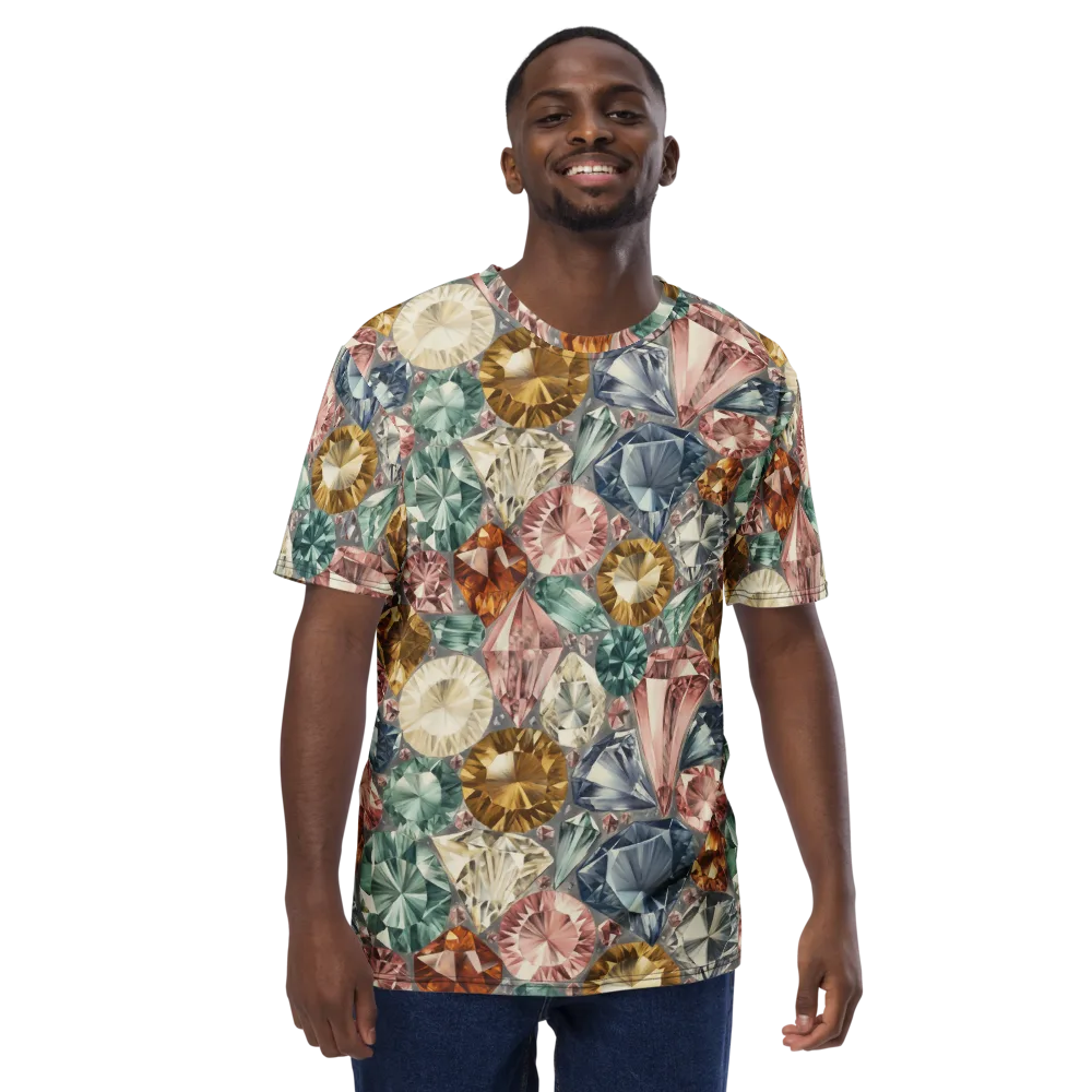 Prismatic Cache on Men's Crew Neck T-Shirt — Front