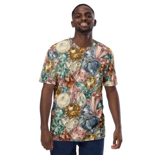 Prismatic Cache on a Men's Crew Neck T-Shirt