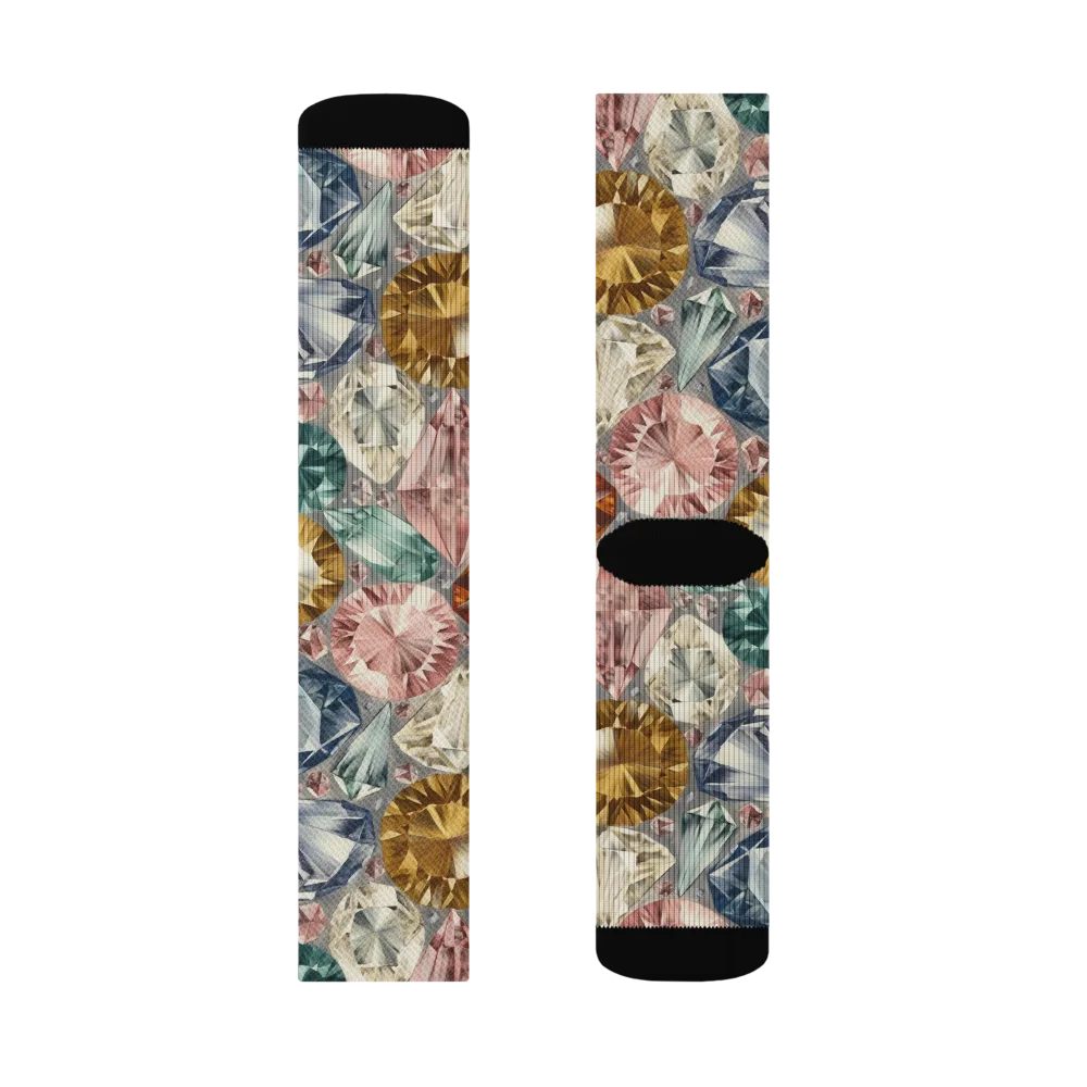 Prismatic Cache on Socks — Left Sock