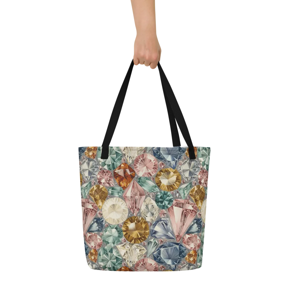 Prismatic Cache on Large Tote Bag W/ Pocket — Front