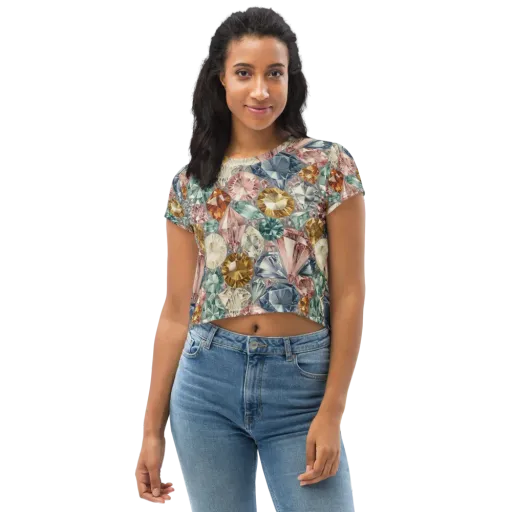 Prismatic Cache on a Crop Tee