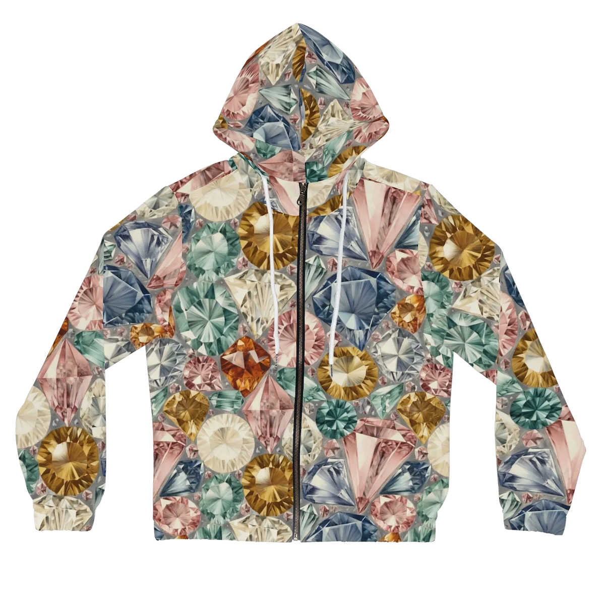 Prismatic Cache on Women's Full-Zip Hoodie — Front
