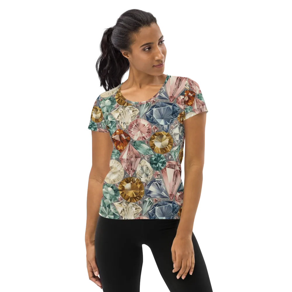 Prismatic Cache on Women's Athletic T-Shirt — Front