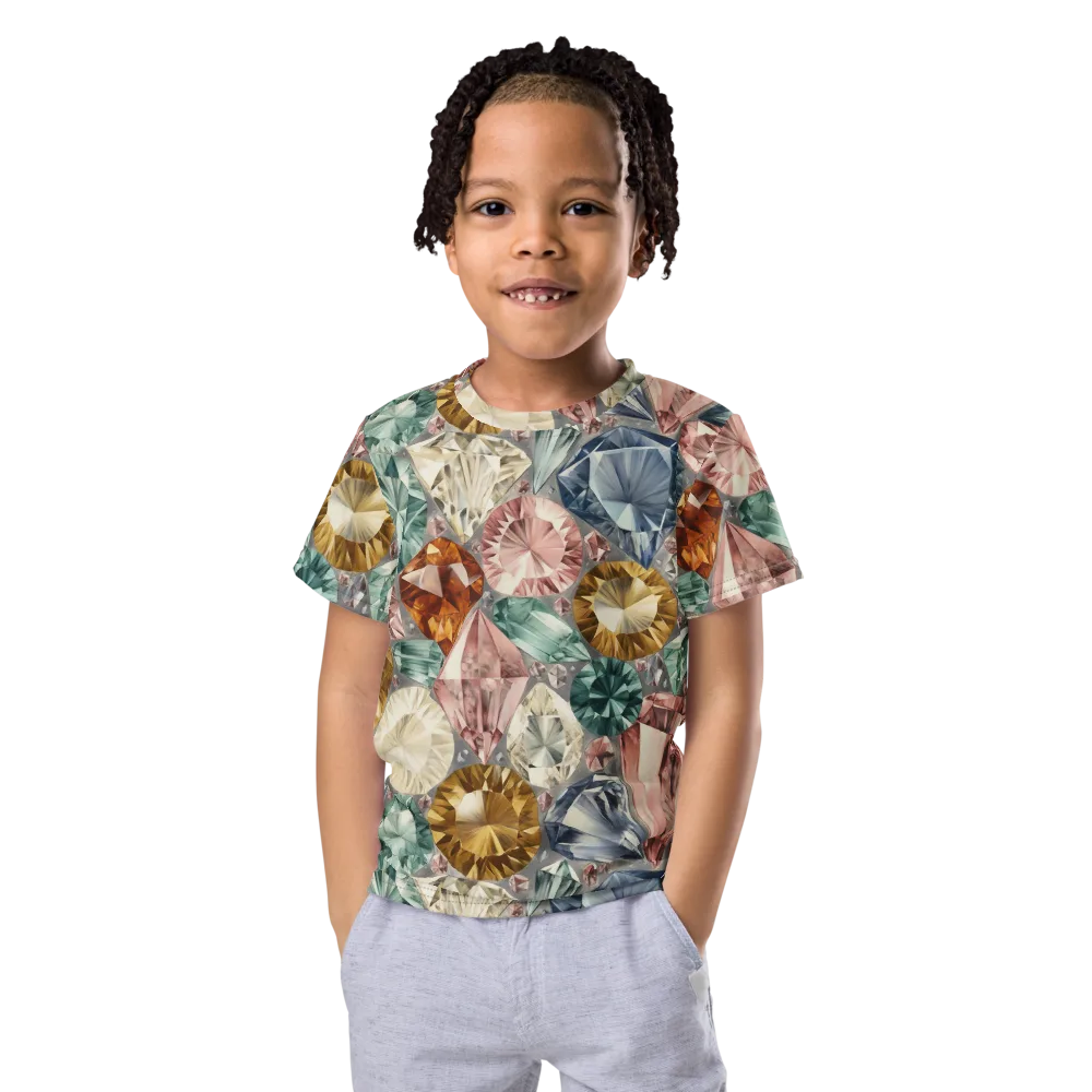 Prismatic Cache on Kids Crew Neck T-Shirt — Front