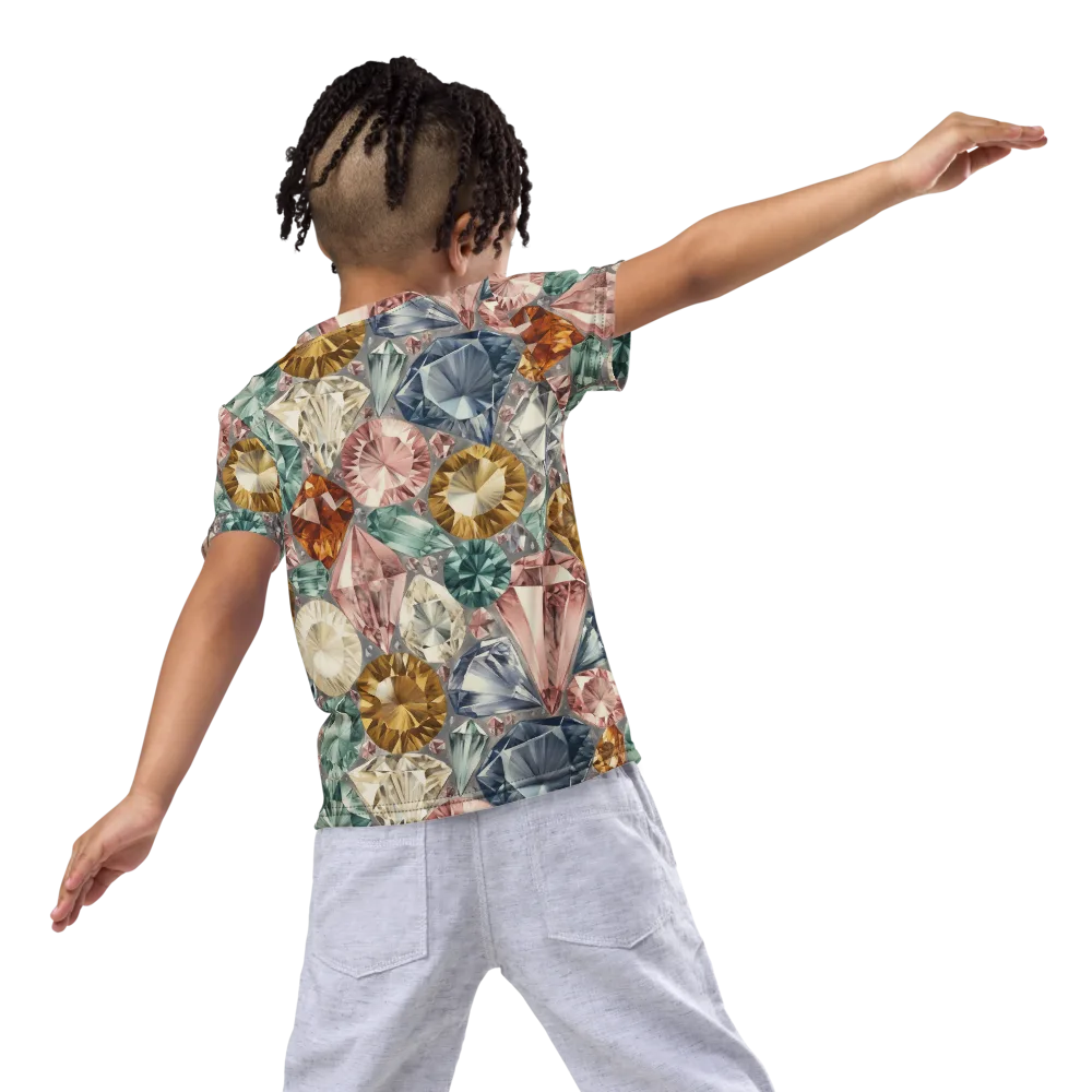 Prismatic Cache on Kids Crew Neck T-Shirt — Back