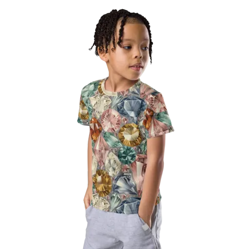 Prismatic Cache on a Kids Crew Neck T-Shirt