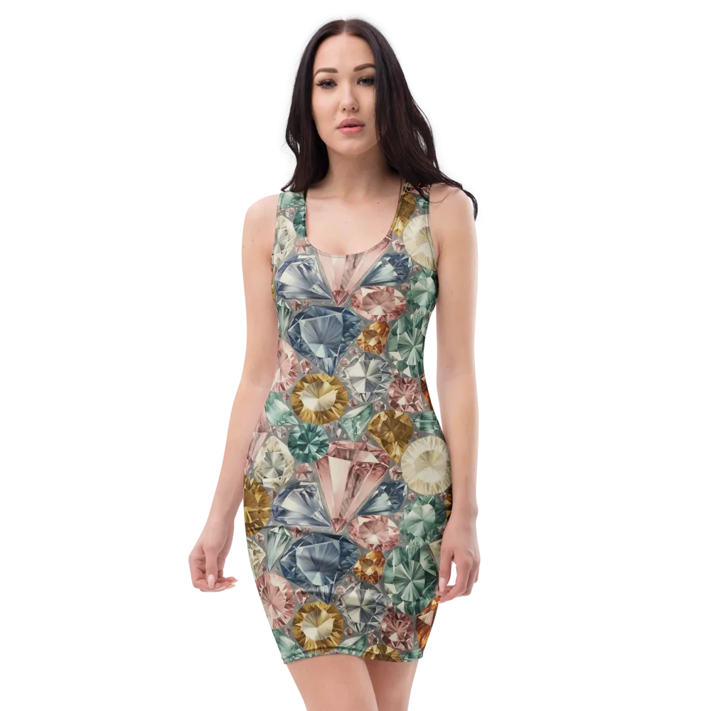 Prismatic Cache on Bodycon Dress — Front
