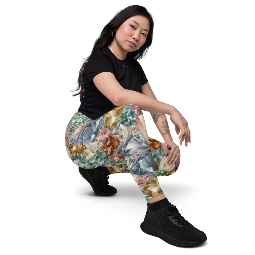 Prismatic Cache on Leggings with Pockets — Right Front