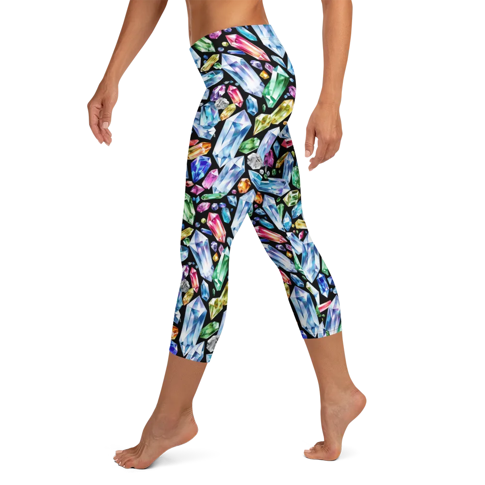 Prism Quarry on Capri Leggings — Left