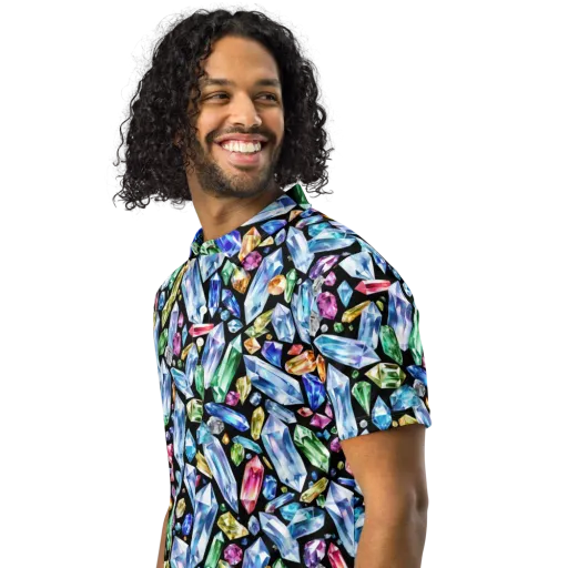Prism Quarry on a Men's Slim Fit Polo Shirt