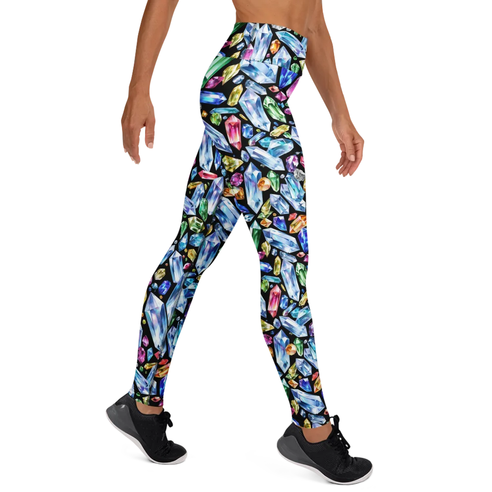 Prism Quarry on Yoga Leggings — Right