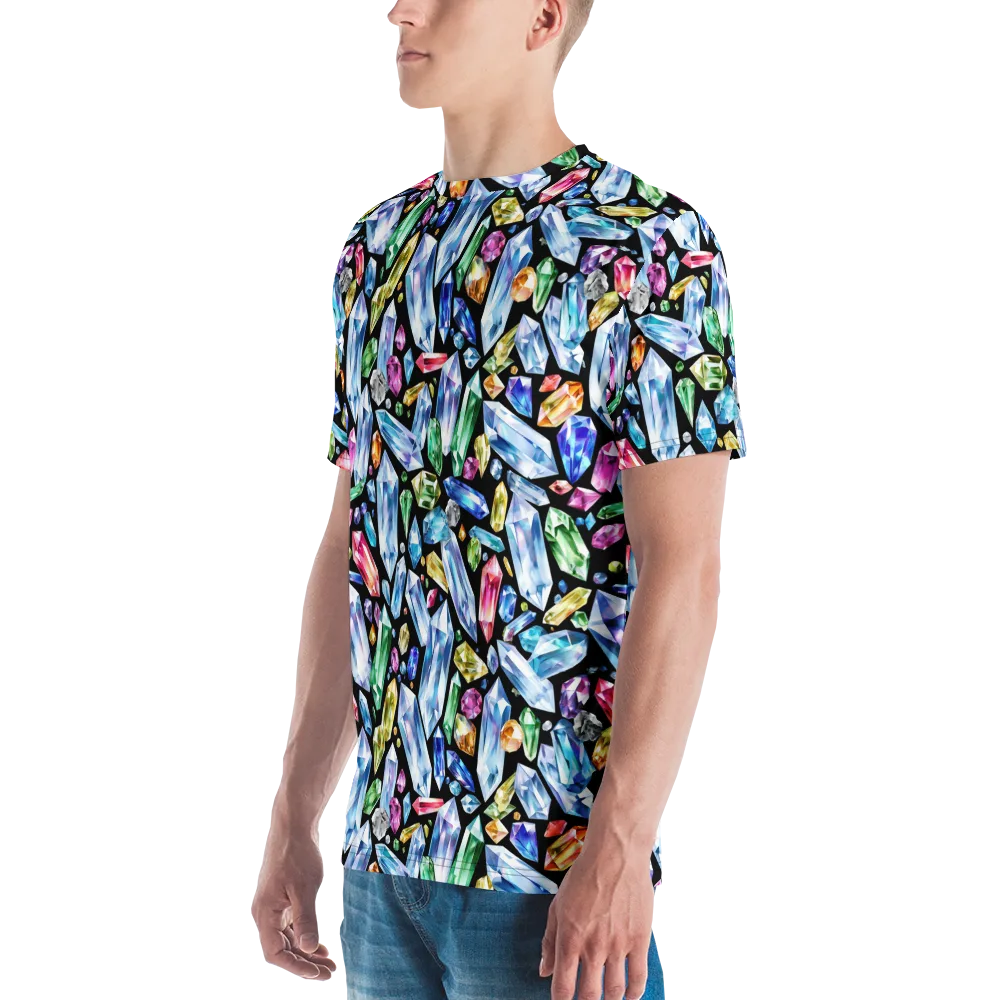 Prism Quarry on Men's Crew Neck T-Shirt — Left