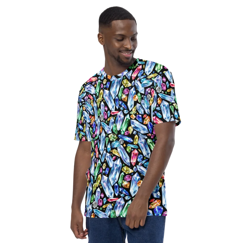 Prism Quarry on Men's Crew Neck T-Shirt — Left