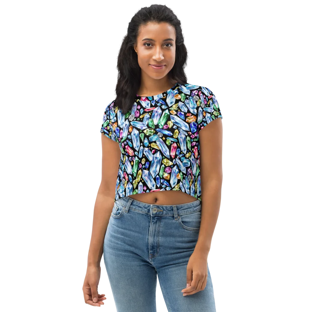 Prism Quarry on Crop Tee — Front