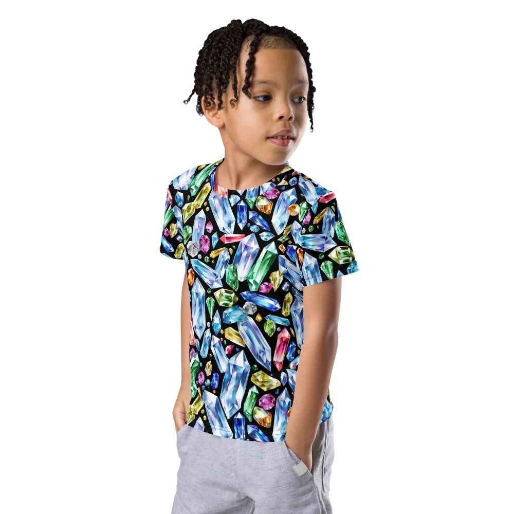 Prism Quarry on Kids Crew Neck T-Shirt — Left Front
