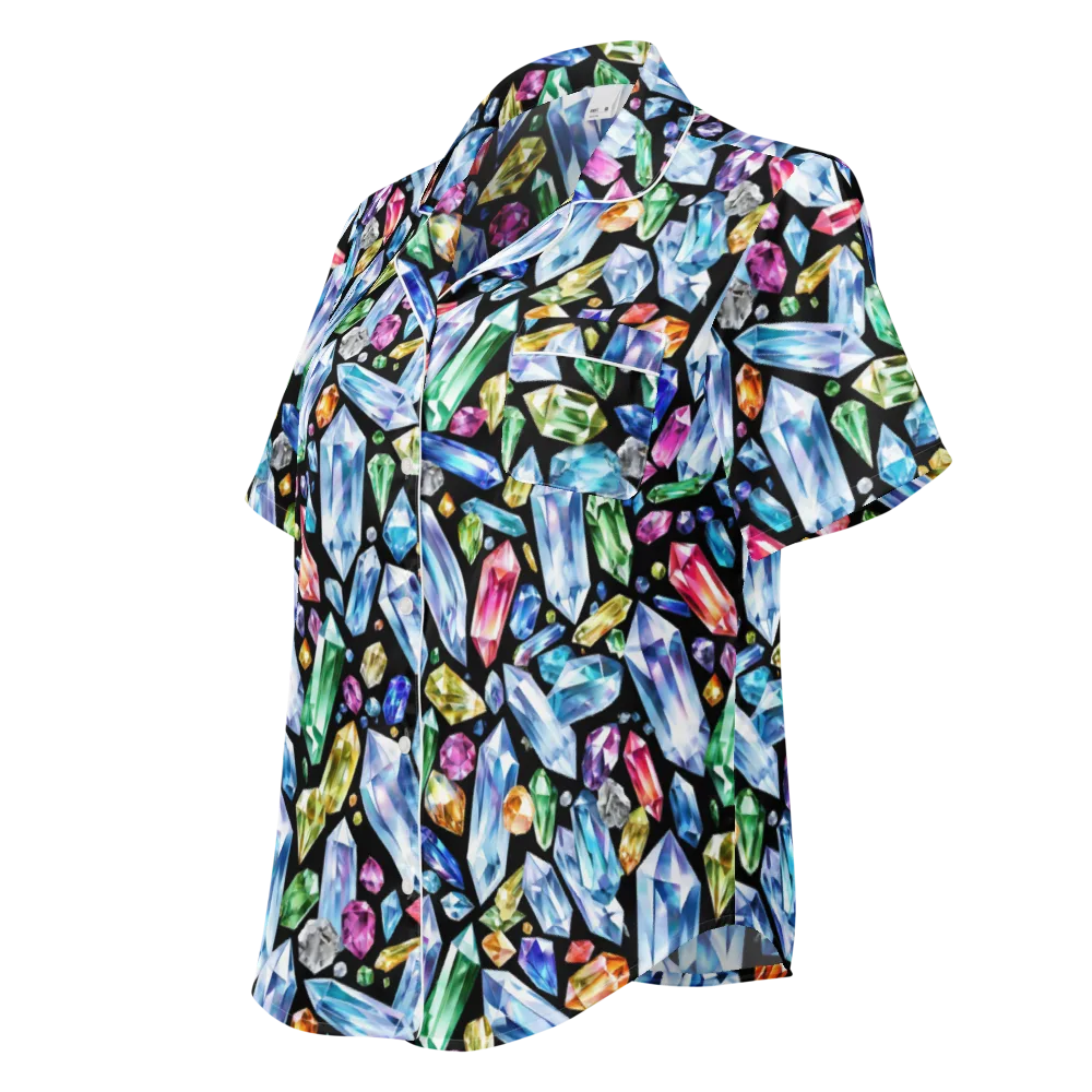 Prism Quarry on Women's Short Sleeve Pajama Top — Left Front