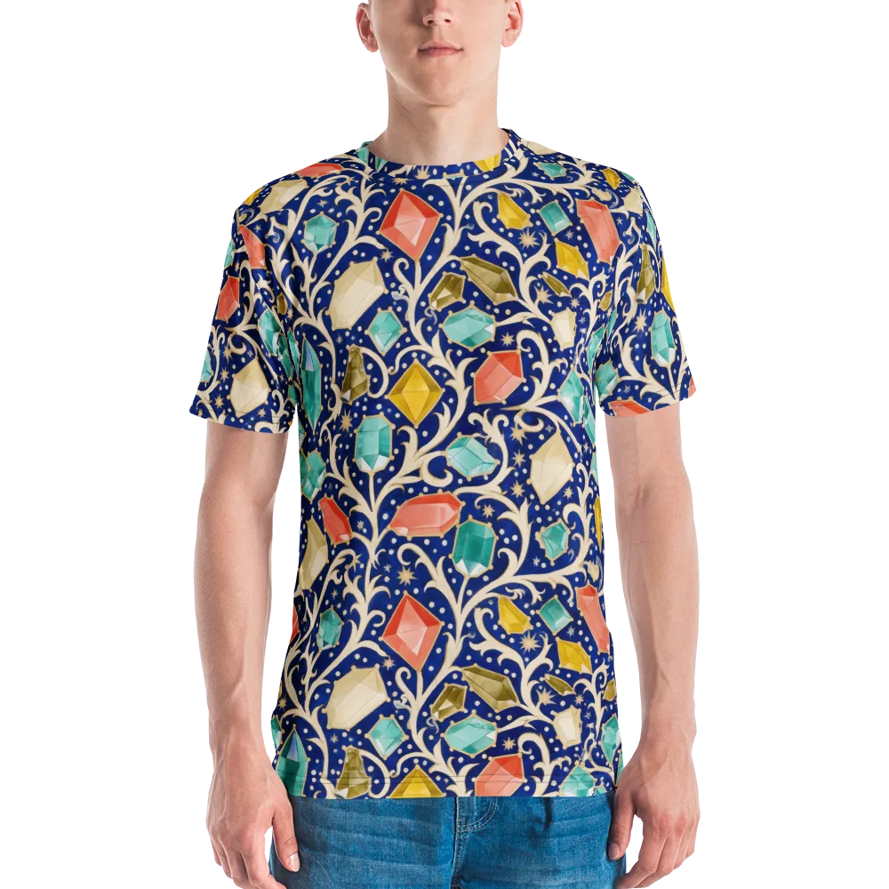 Midnight Gemvine on Men's Crew Neck T-Shirt — Front