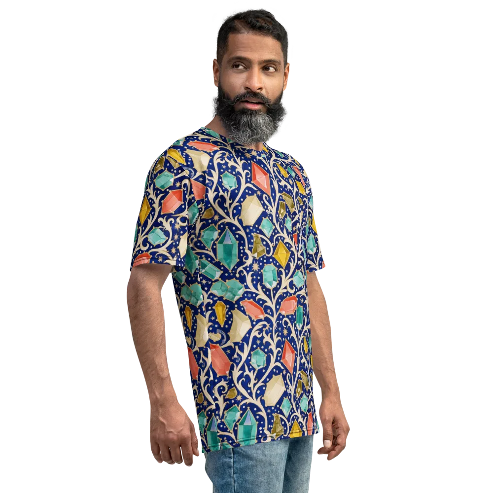 Midnight Gemvine on Men's Crew Neck T-Shirt — Right