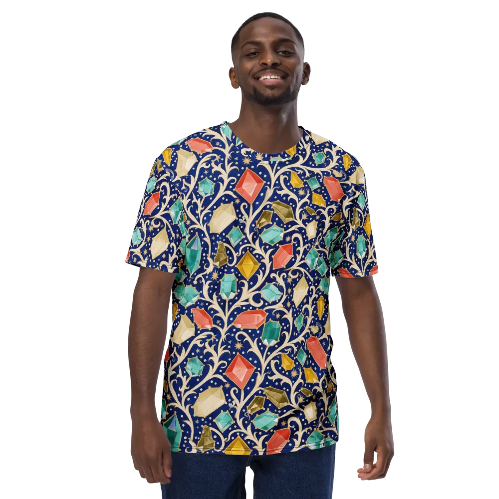 Midnight Gemvine on Men's Crew Neck T-Shirt — Front