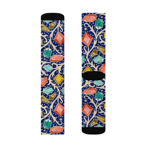 Midnight Gemvine on a Socks