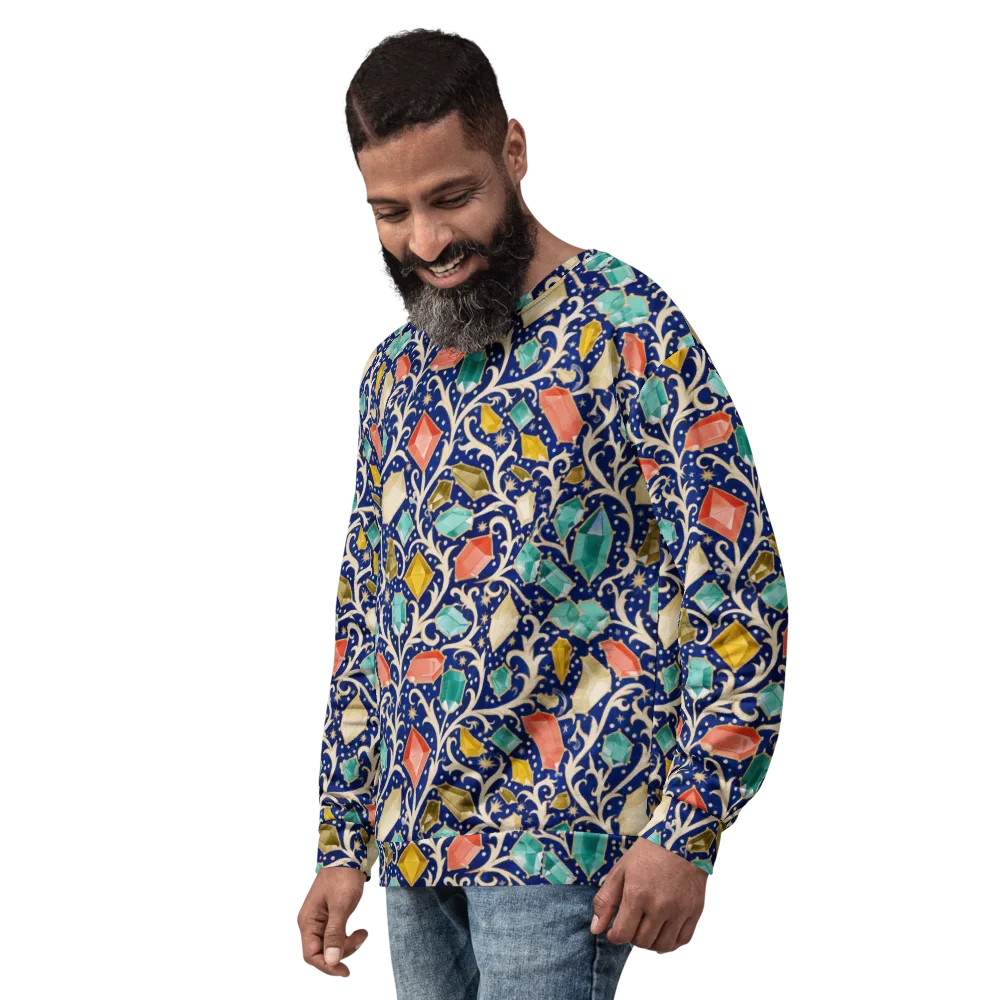 Midnight Gemvine on Sweatshirt — Left Front