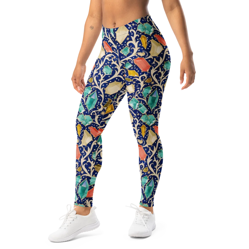 Midnight Gemvine on Leggings — Left Front