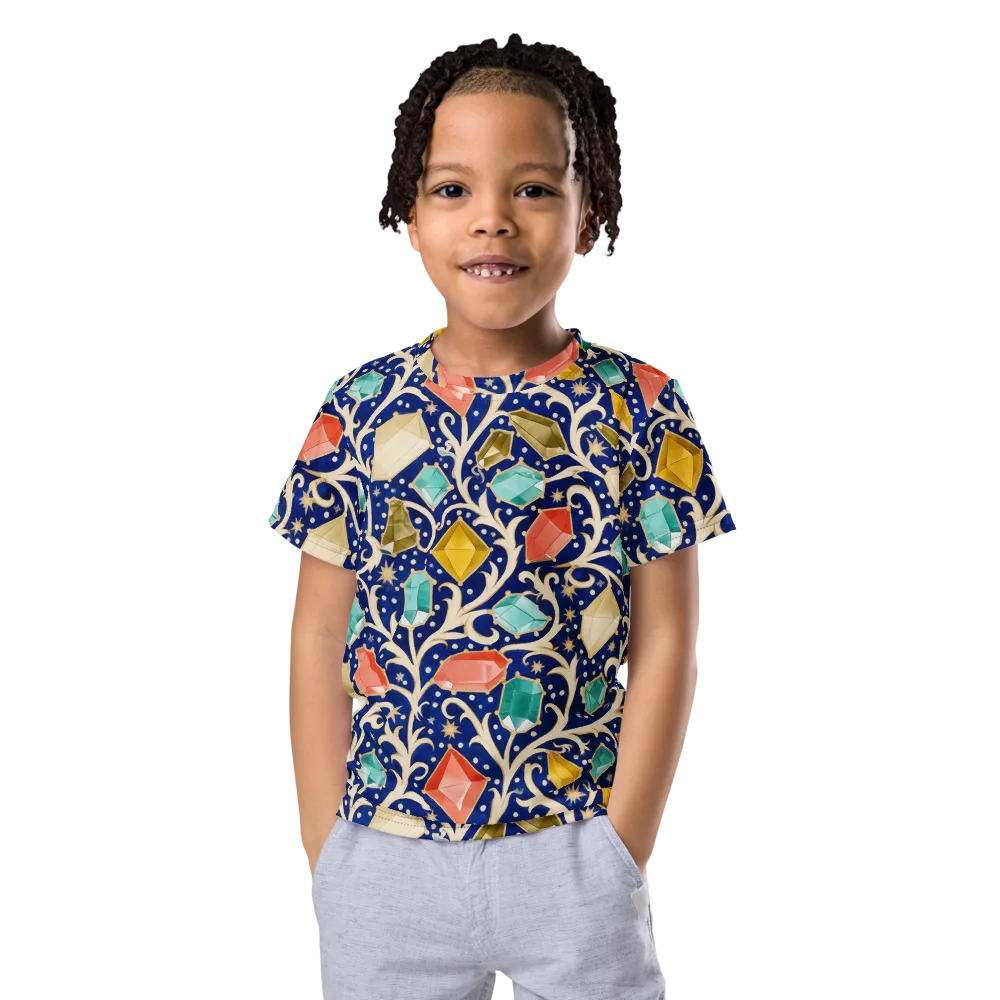 Midnight Gemvine on Kids Crew Neck T-Shirt — Front