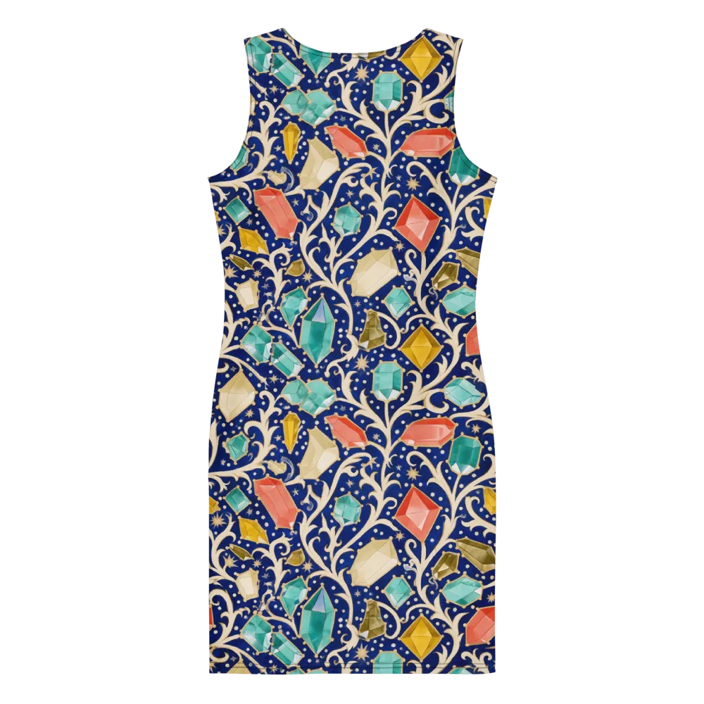 Midnight Gemvine on Bodycon Dress — Back