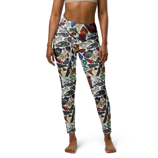 Gemstone Scatter on a Yoga Leggings