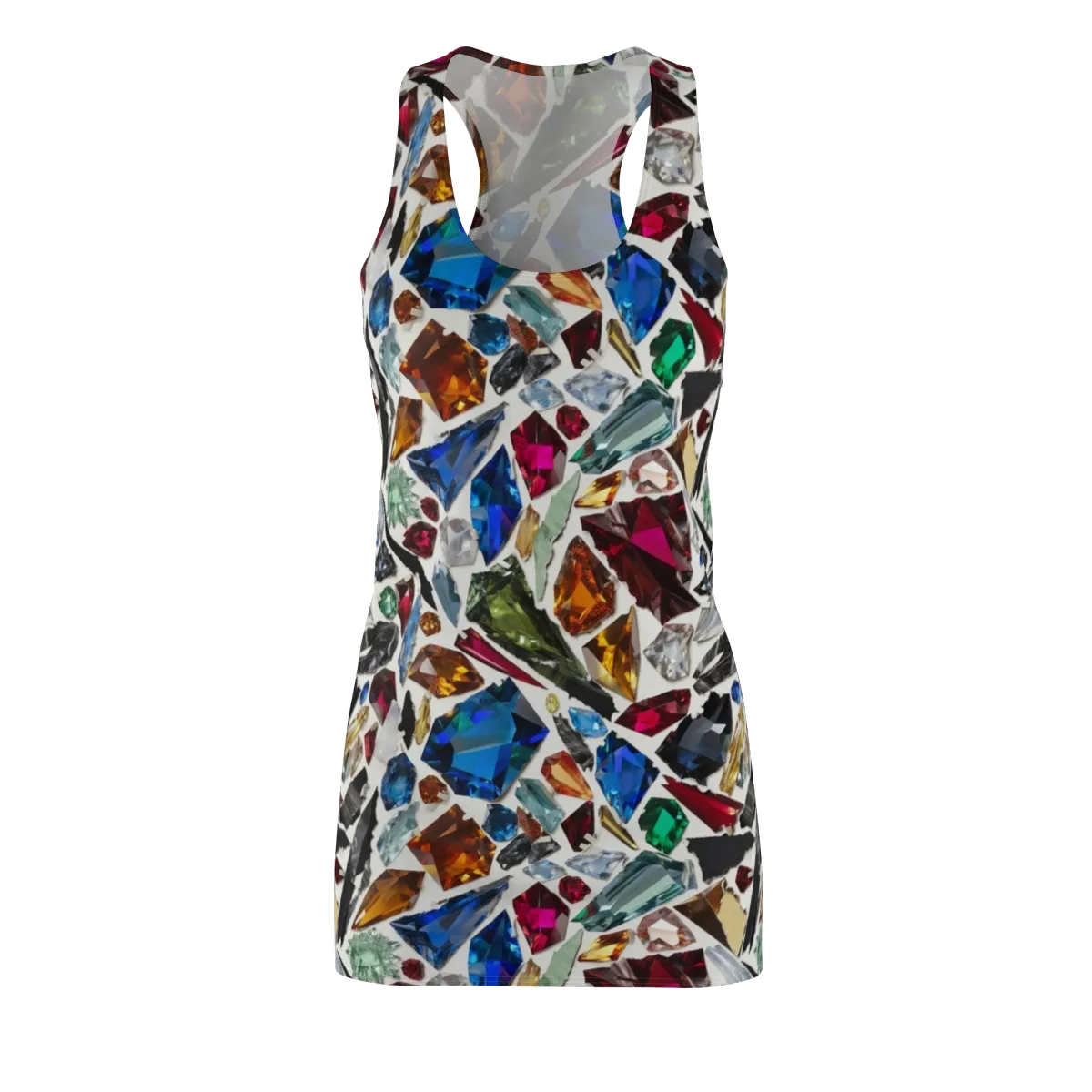 Gemstone Scatter on Racerback Dress — Front