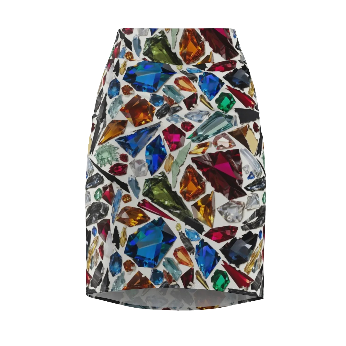 Gemstone Scatter on Pencil Skirt — Front