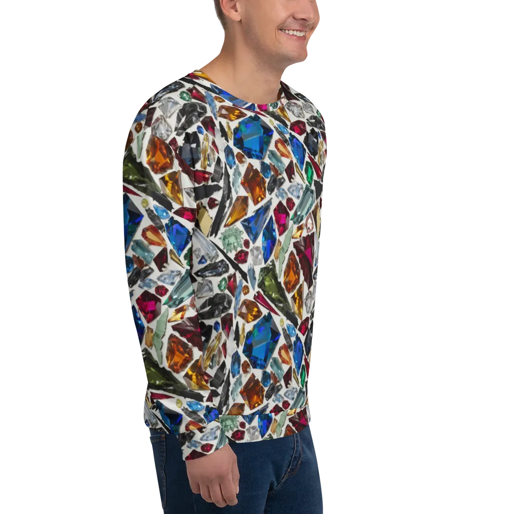 Gemstone Scatter on Sweatshirt — Right Front