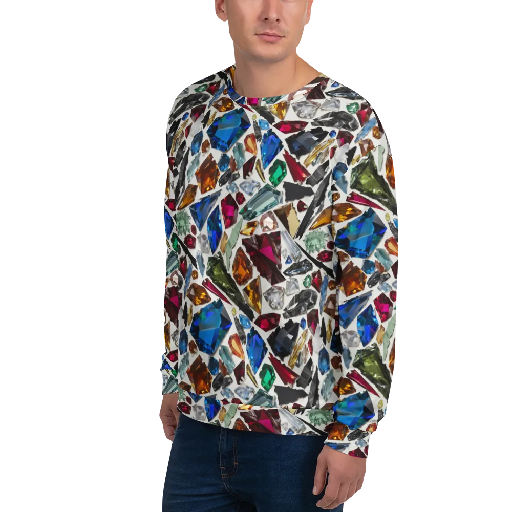 Gemstone Scatter on Sweatshirt — Left Front